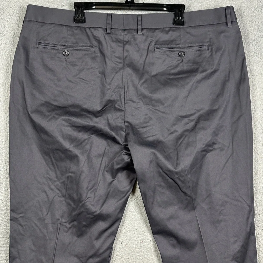 NEW Bonobos Pants Mens 44X30 Dark Gray Slim Fit Chinos Stretch Flat Front Casual
